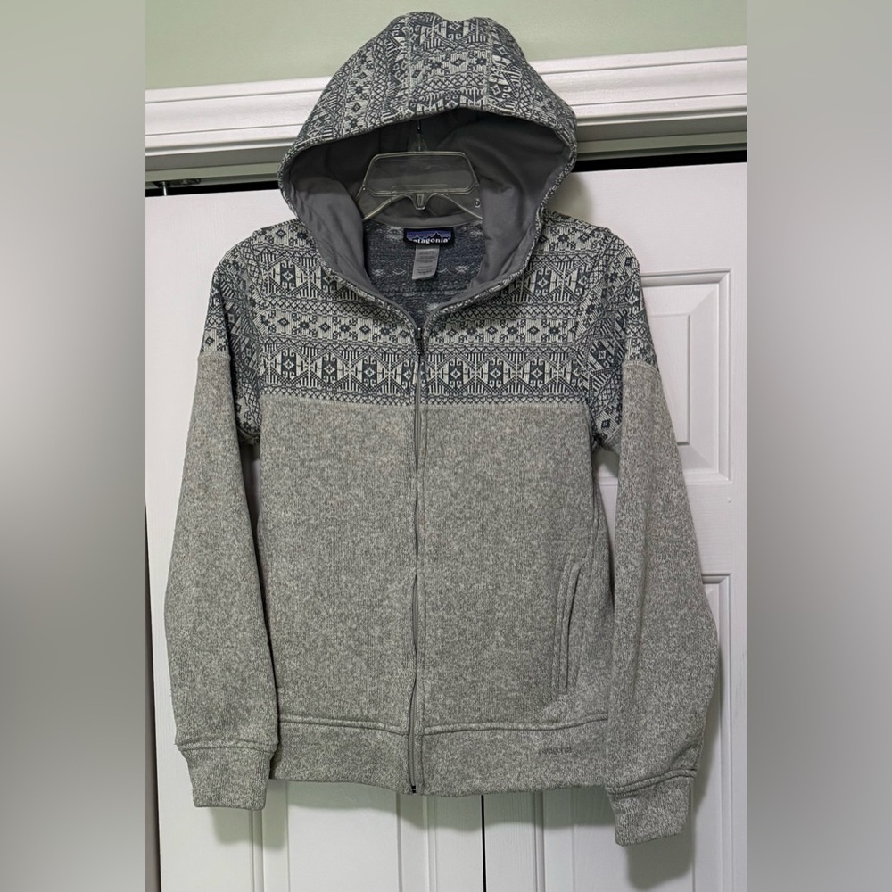 Patagonia Womens Small Gray Better Sweater Zip Up Jacket Cool Design - Picture 2 of 5